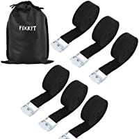Los mejores  - FIXKIT 6 Piezas Cinturón Tensor Bloqueo de Sujeción- Incl. Bolsa de Almacenamiento- Correas de Sujeción- Correa de…